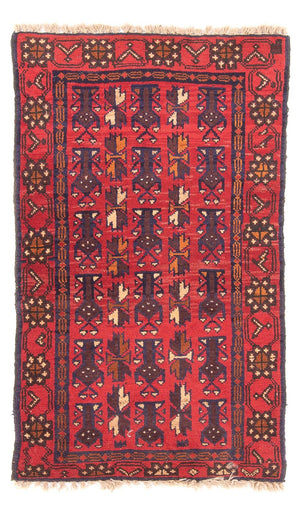 Baluch tapijt - 130 x 74 cm - rood
