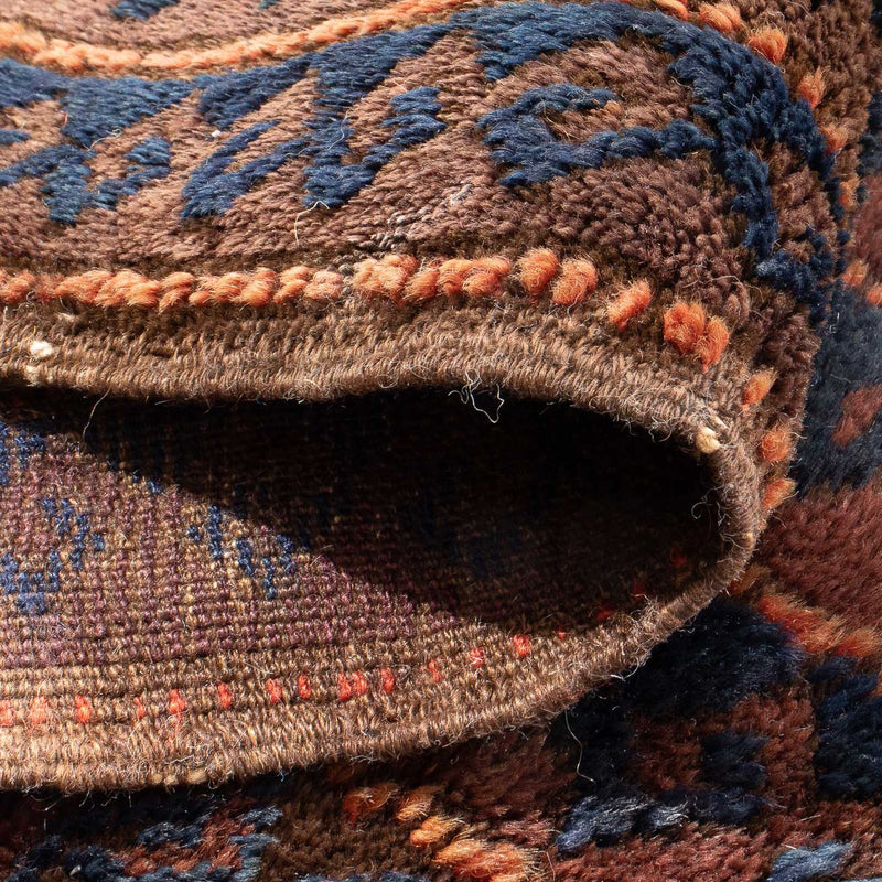 Afghaans tapijt - 100 x 61 cm - bruin