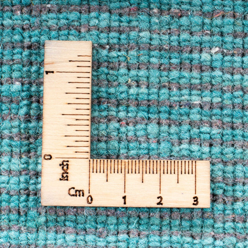 Gabbeh Tapijt - Zacht vierkant  - 200 x 200 cm - turkoois