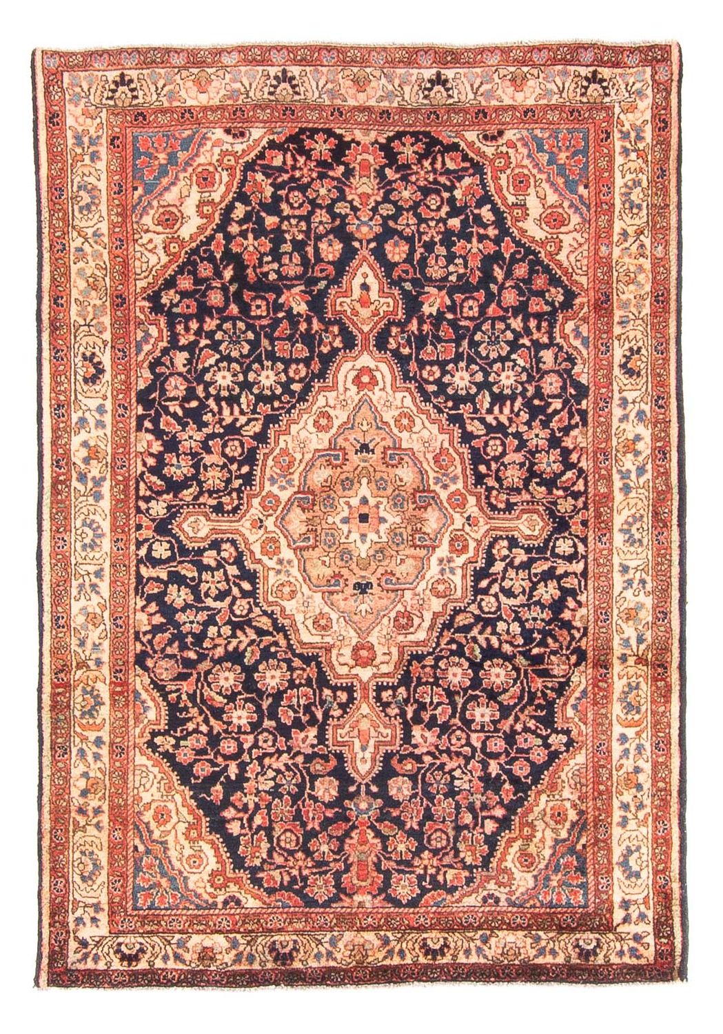 Perzisch Tapijt - Nomadisch - 146 x 103 cm - donkerblauw