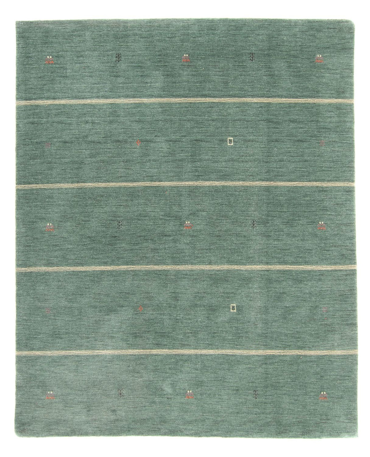 Gabbeh Tapijt - Loribaft Softy - 250 x 200 cm - groen