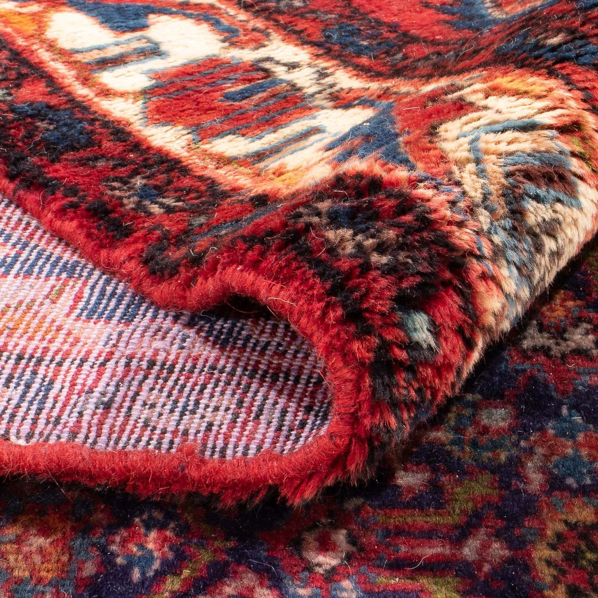 Loper Perzisch Tapijt - Nomadisch - 372 x 153 cm - donkerblauw