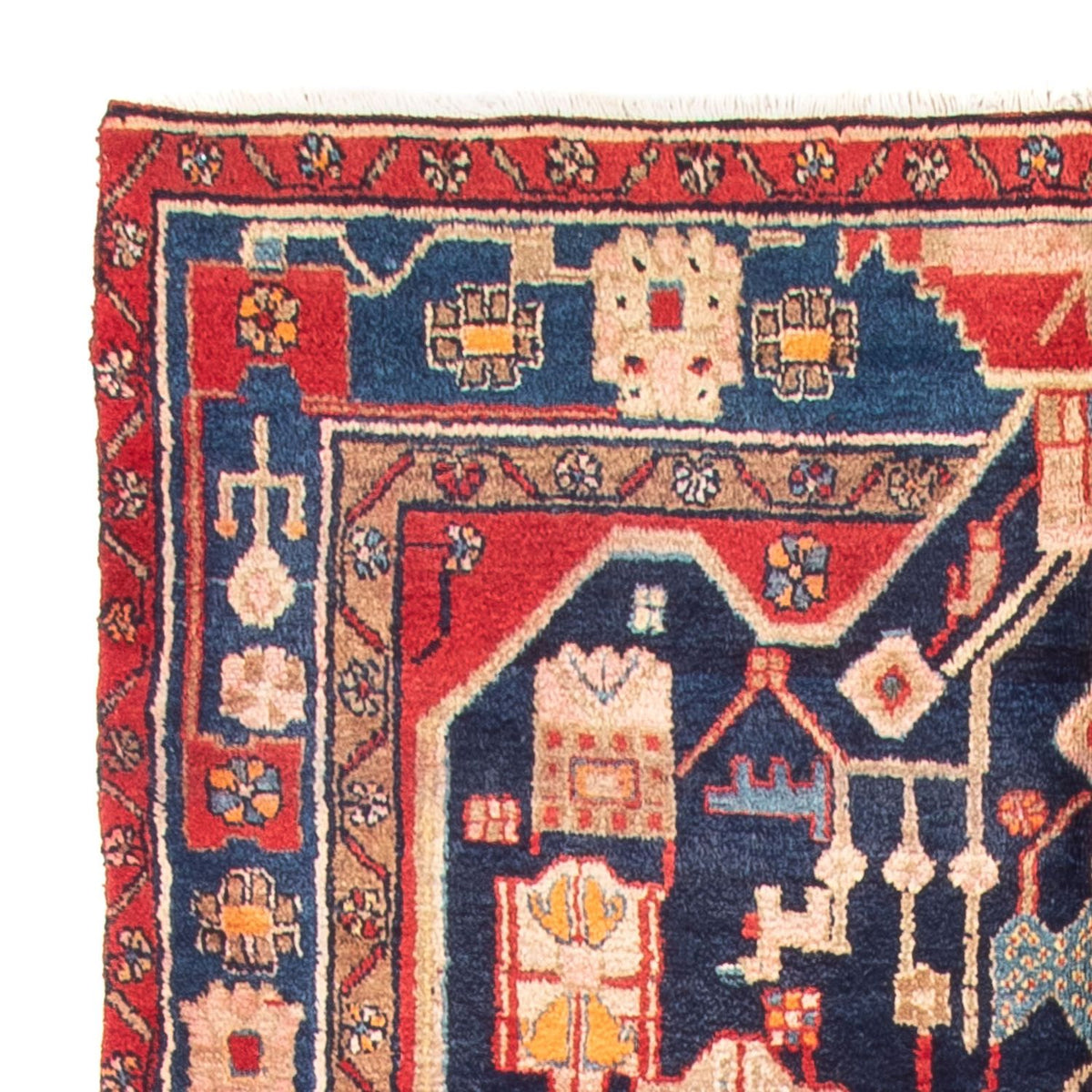 Perzisch Tapijt - Nomadisch - 274 x 150 cm - donkerblauw