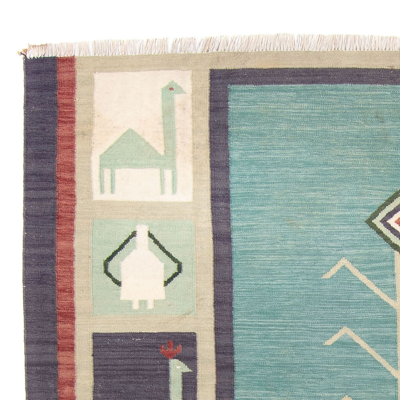 Kelim tapijt - Trendy - 240 x 200 cm - lichtblauw