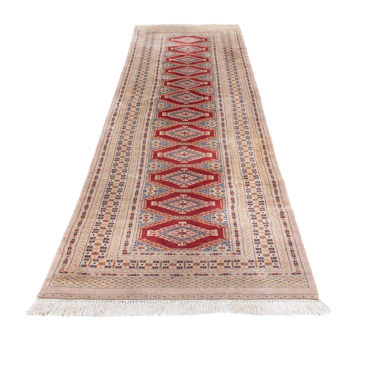 Loper Pakistaans tapijt - 315 x 90 cm - rood