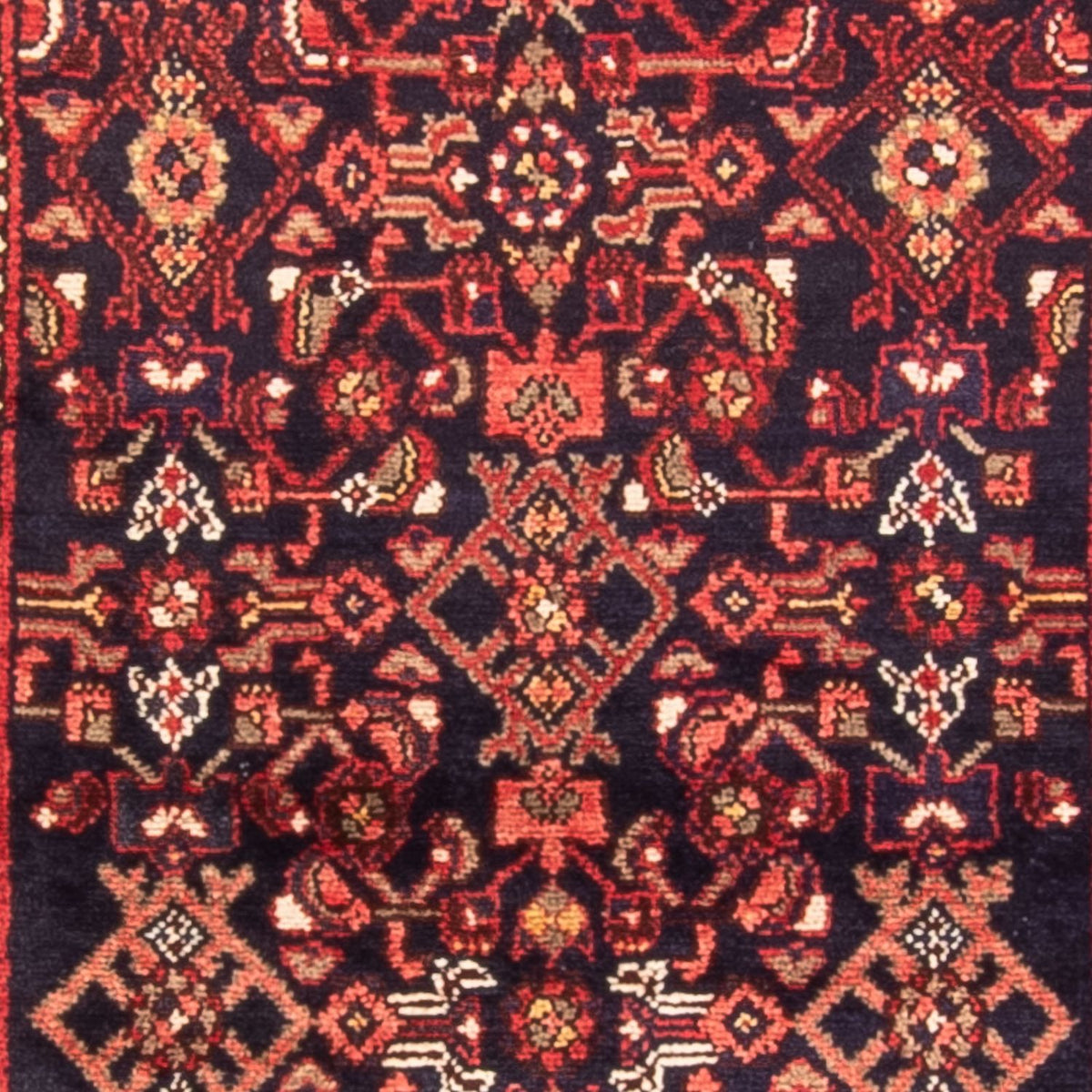 Loper Perzisch Tapijt - Nomadisch - 412 x 105 cm - donkerblauw