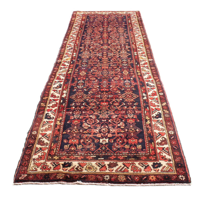 Loper Perzisch Tapijt - Nomadisch - 412 x 105 cm - donkerblauw