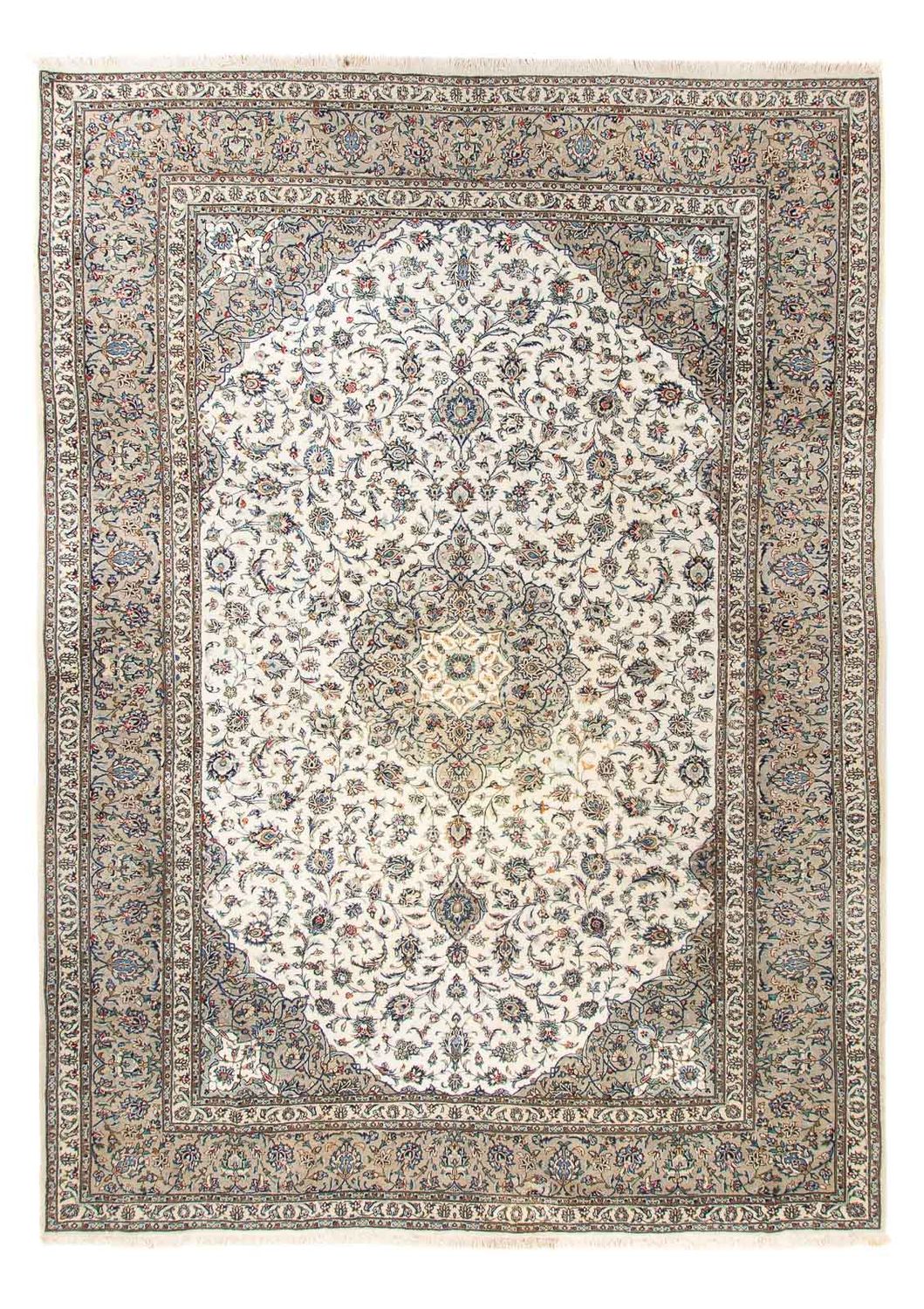 Perzisch tapijt - Keshan - 356 x 250 cm - beige
