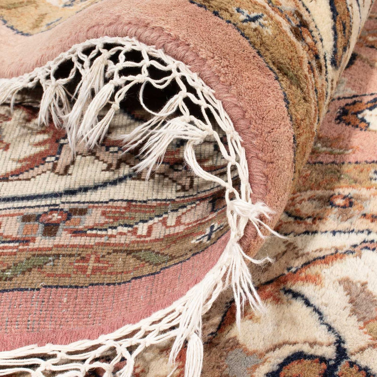 Oosters tapijt - Indus rond  - 245 x 245 cm - zalm