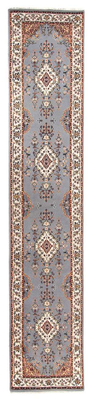 Loper Oosters tapijt - Indus - 400 x 80 cm - lichtblauw