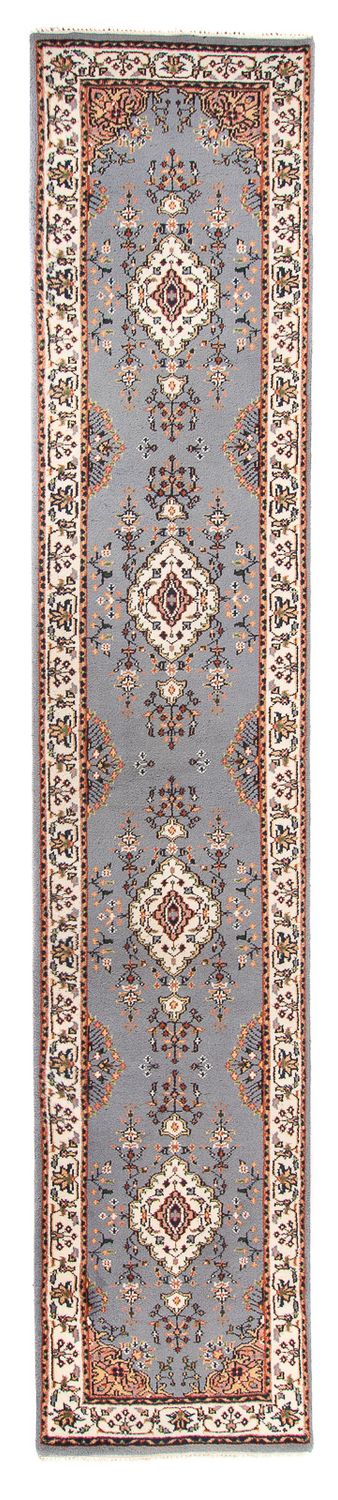 Loper Oosters tapijt - Indus - 400 x 80 cm - lichtblauw