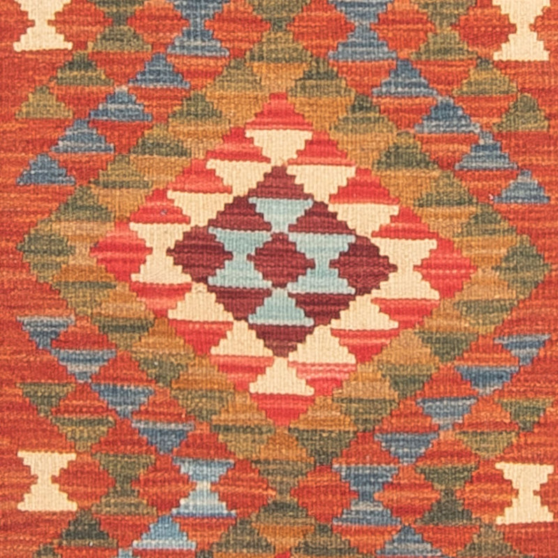 Loper Kelim tapijt - Splash - 300 x 80 cm - veelkleurig