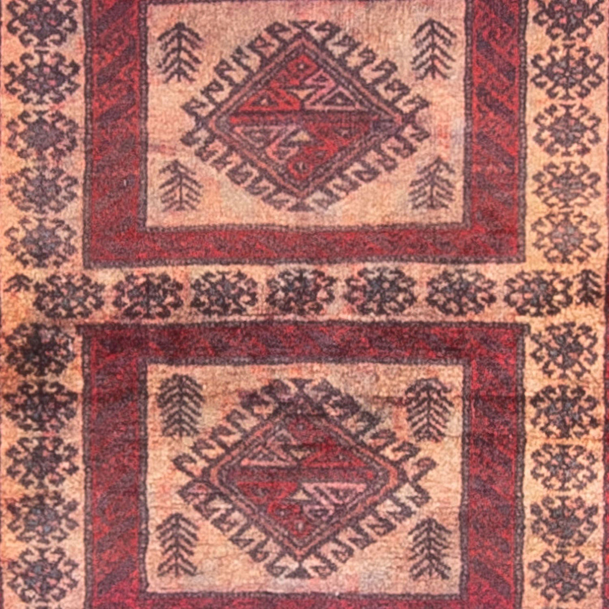 Loper Baluch tapijt - 202 x 101 cm - veelkleurig