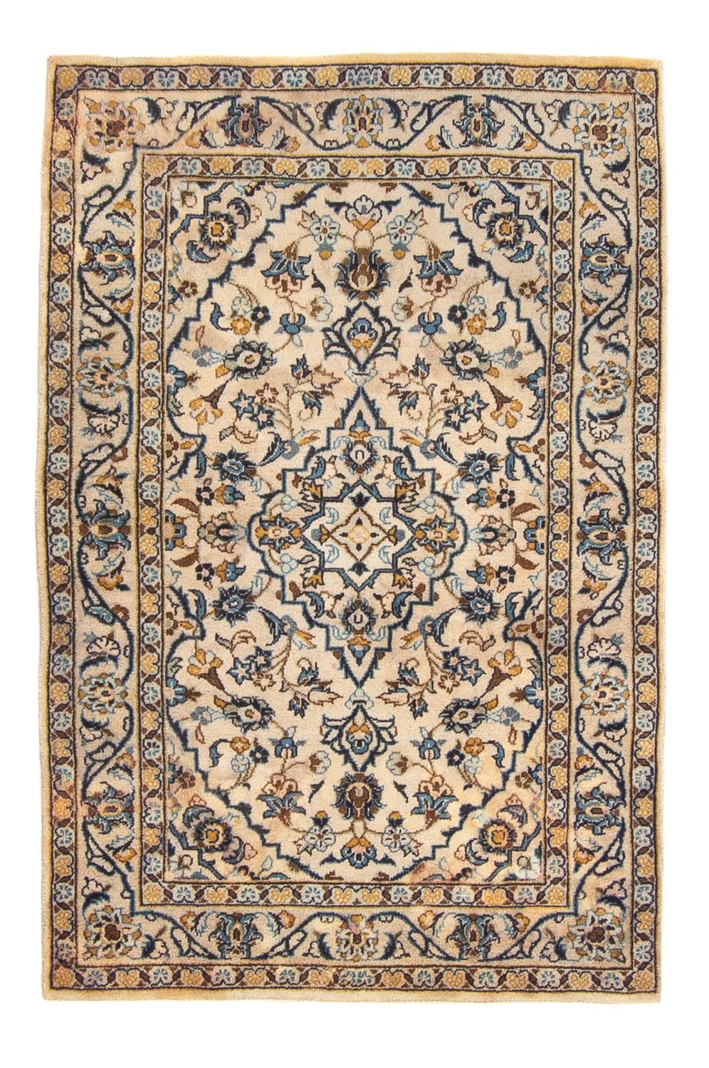 Perzisch tapijt - Keshan - 150 x 100 cm - beige