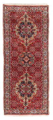Loper Perzisch tapijt - Bijar - 207 x 82 cm - rood