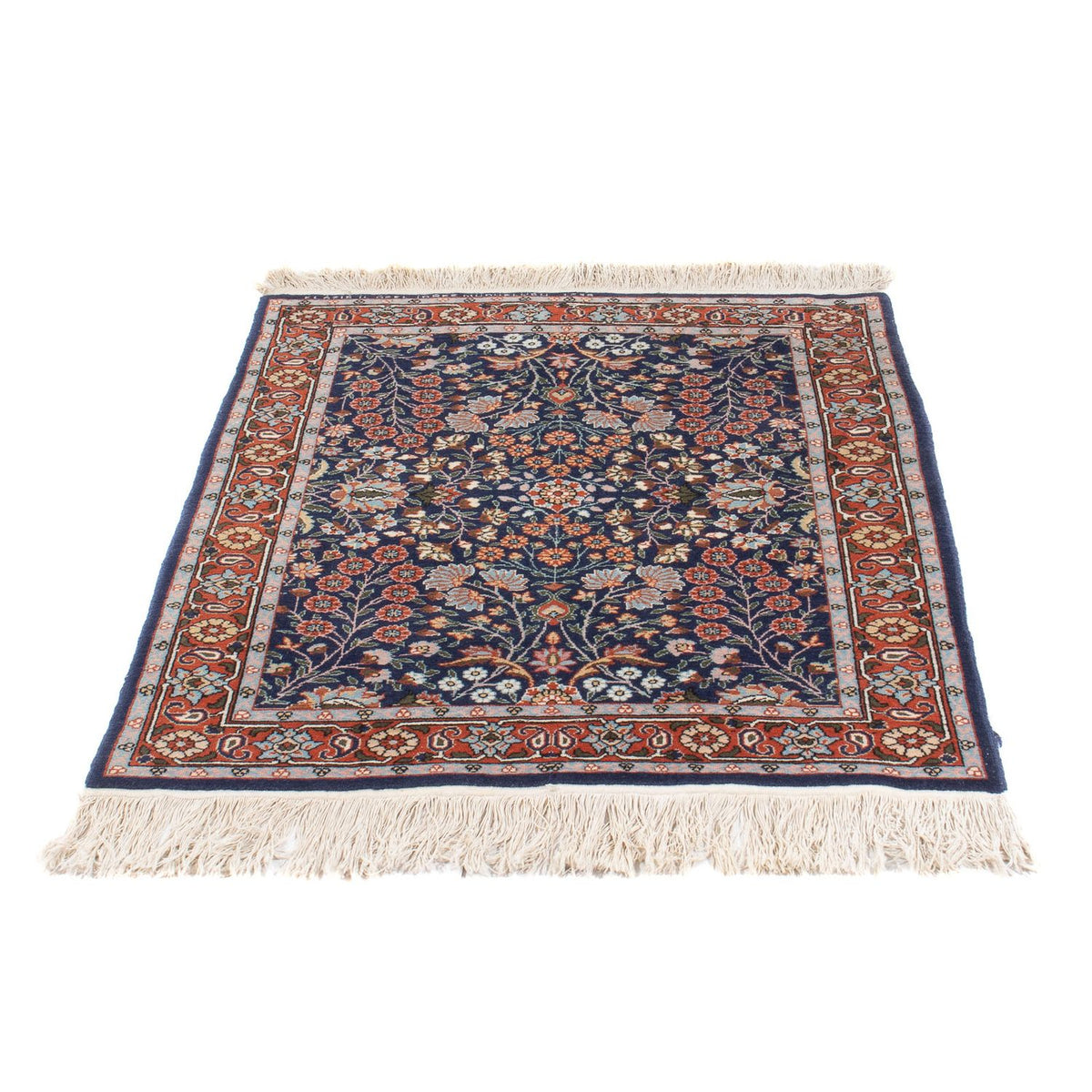 Oosters tapijt - Hereke - 107 x 82 cm - donkerblauw