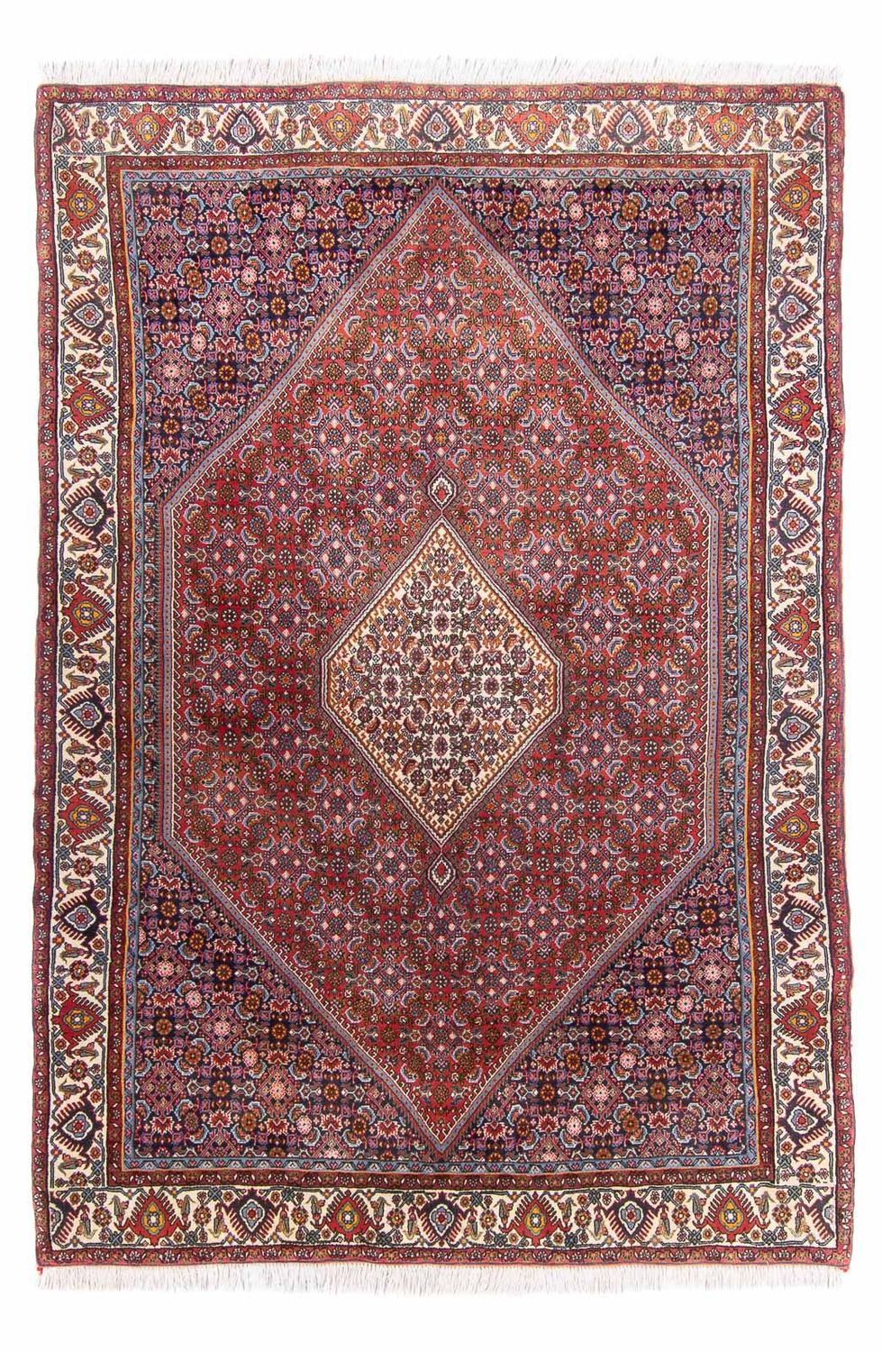 Perzisch tapijt - Bijar - 210 x 140 cm - roest