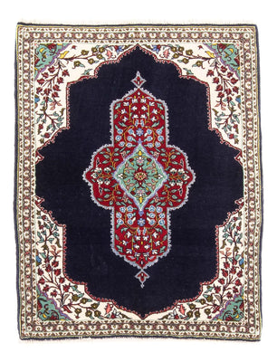 Perzisch tapijt - Tabriz - Royal - 96 x 76 cm - donkerblauw