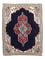 Perzisch tapijt - Tabriz - Royal - 96 x 76 cm - donkerblauw
