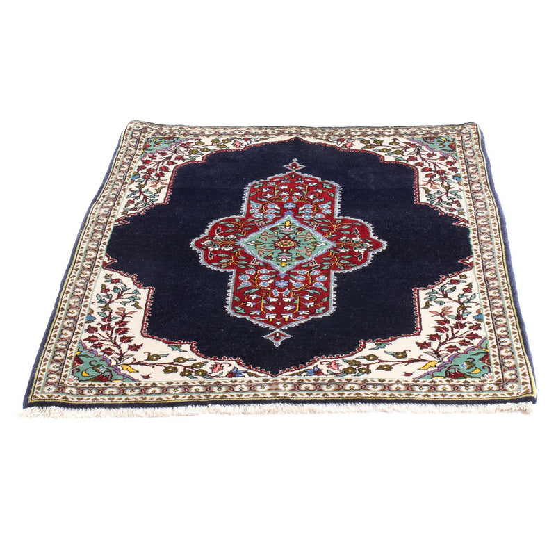 Perzisch tapijt - Tabriz - Royal - 96 x 76 cm - donkerblauw