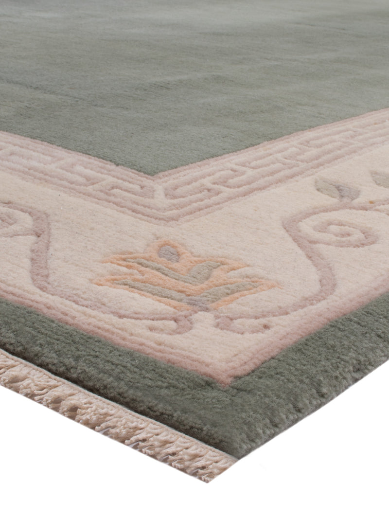 China Teppich - 300 x 250 cm - olivgrün