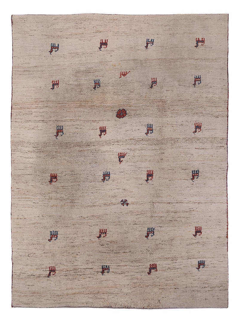 Gabbeh Teppich - Perser - 290 x 212 cm - hellbeige