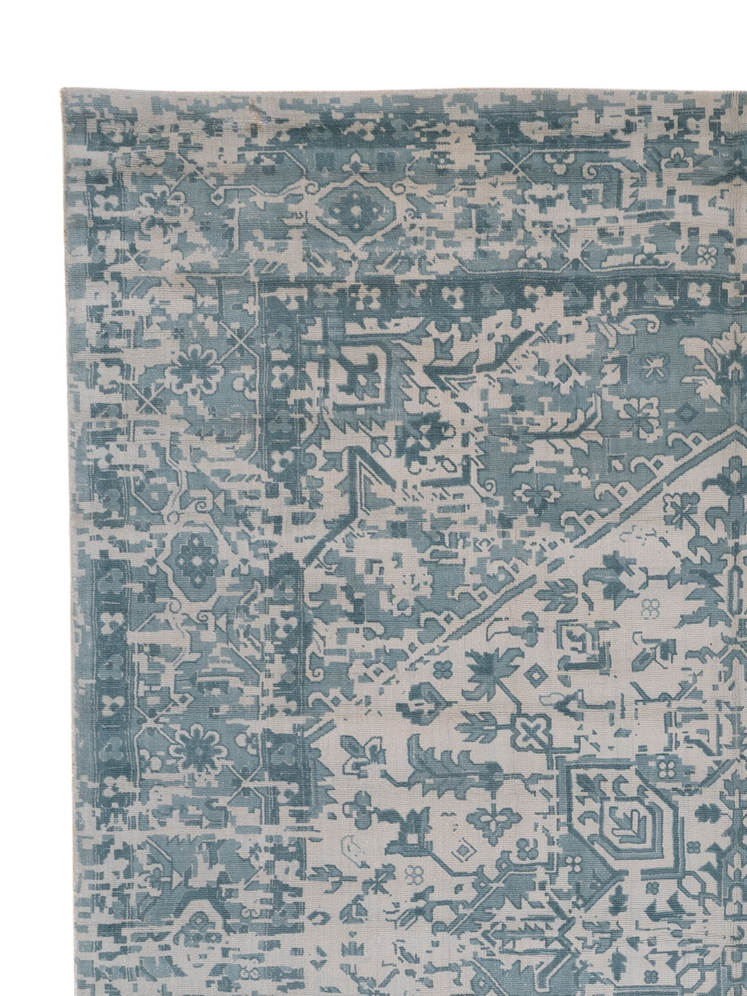 Viskose Teppich - 300 x 230 cm - türkis