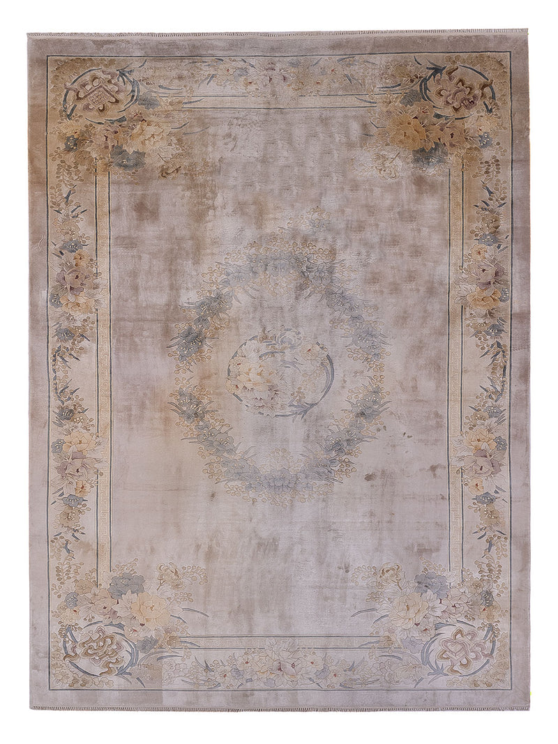 Zijden tapijt - China zijde - 305 x 190 cm - karamel