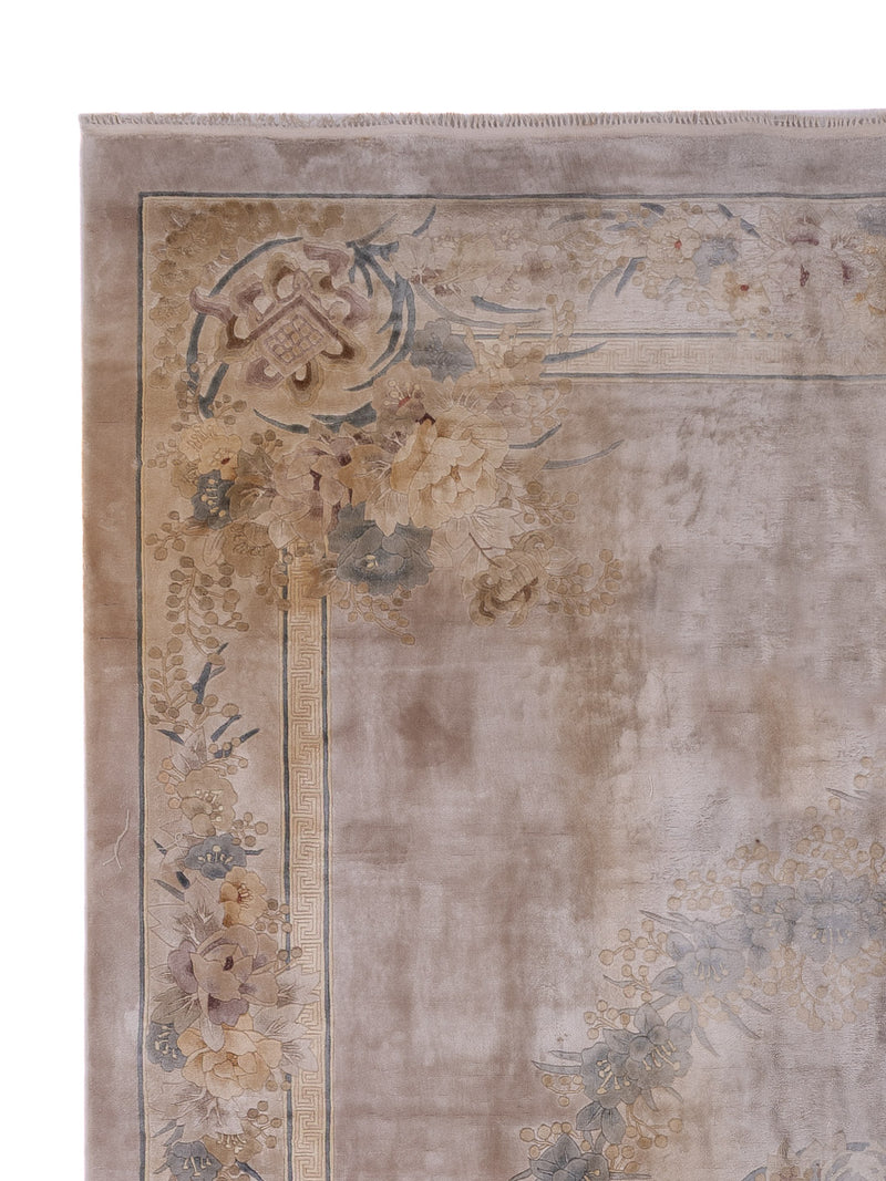 Zijden tapijt - China zijde - 305 x 190 cm - karamel