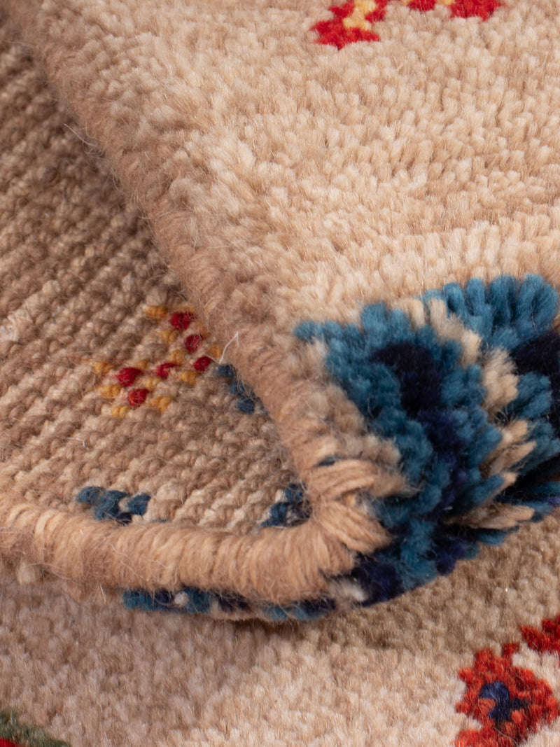 Gabbeh Teppich - Indus - 90 x 60 cm - hellbeige