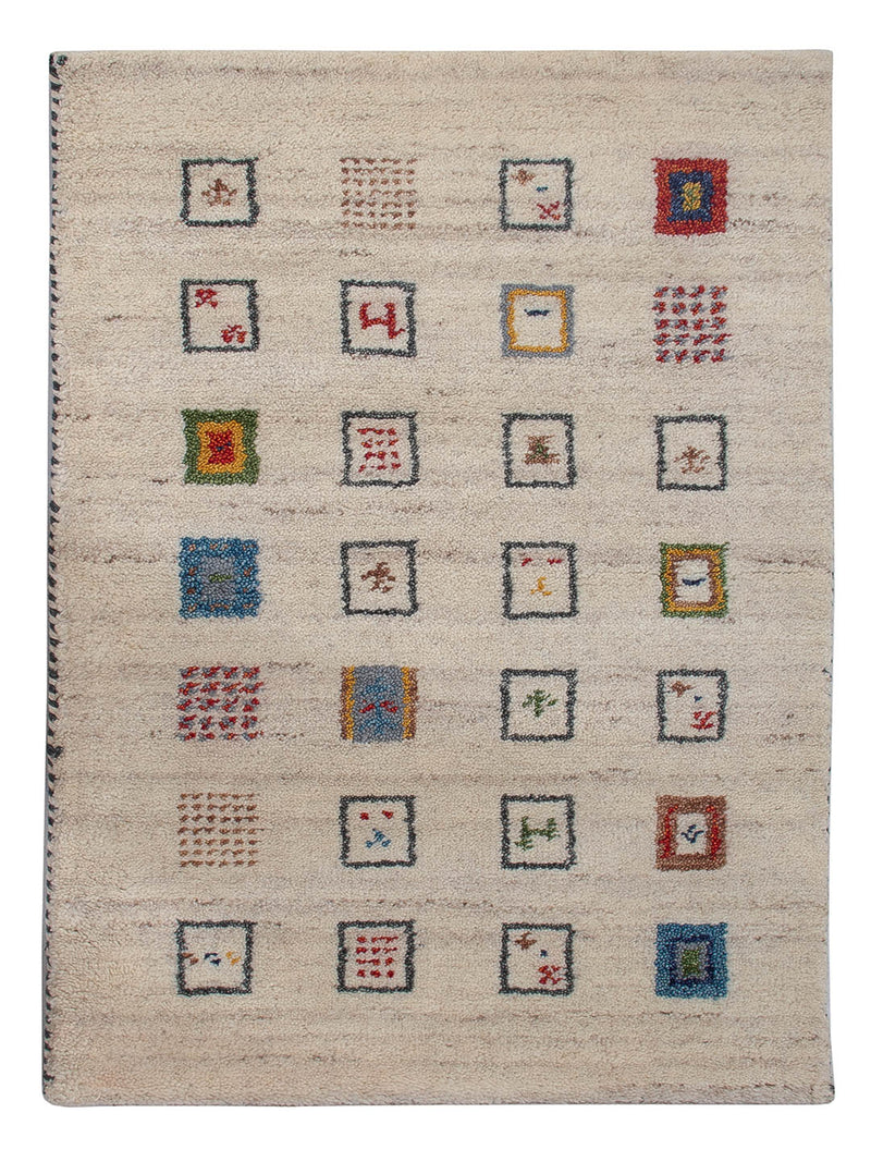 Gabbeh Teppich - Indus - 90 x 60 cm - beige