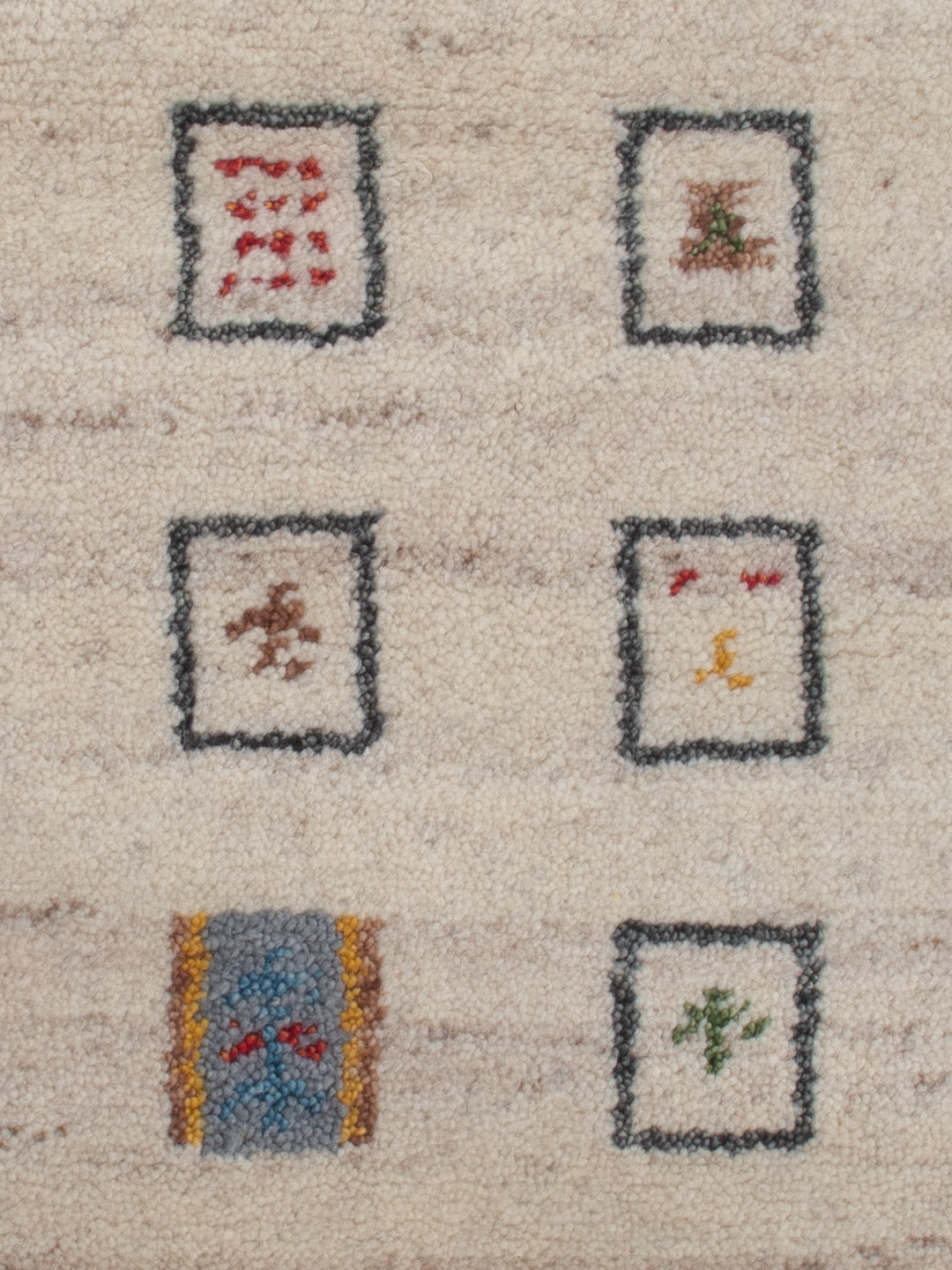 Gabbeh Teppich - Indus - 90 x 60 cm - beige