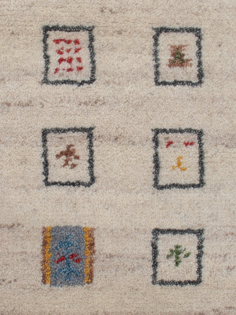 Gabbeh Teppich - Indus - 90 x 60 cm - beige