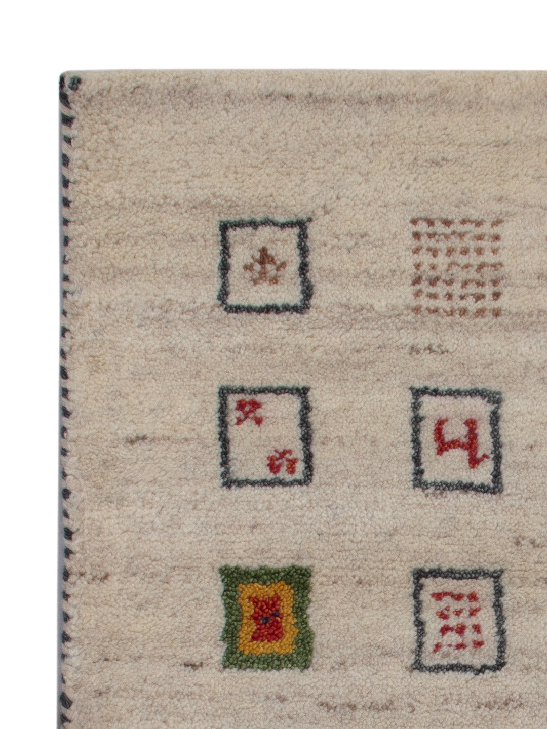 Gabbeh tapijt - Indus - 90 x 60 cm - karamel