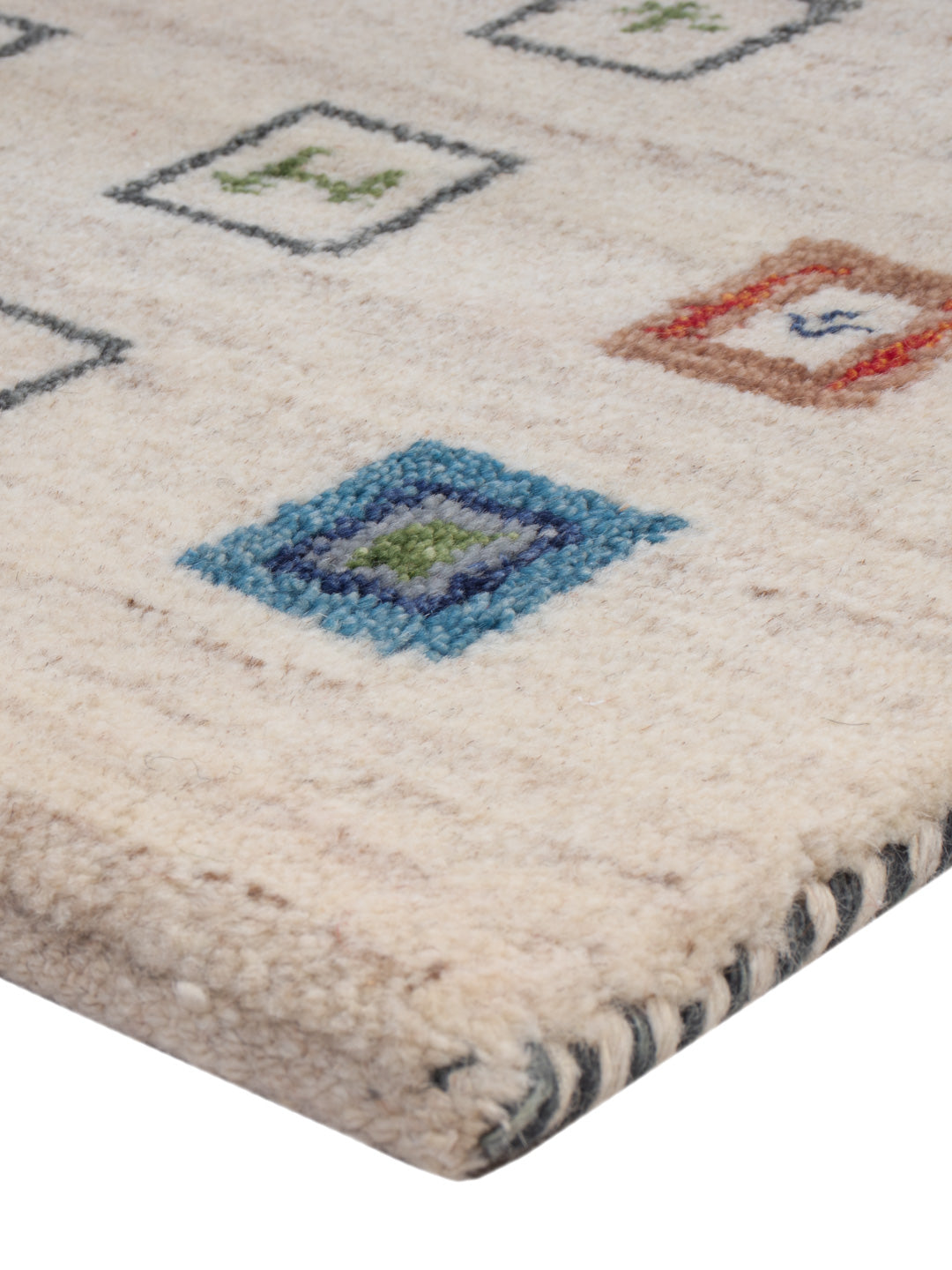Gabbeh Teppich - Indus - 90 x 60 cm - beige