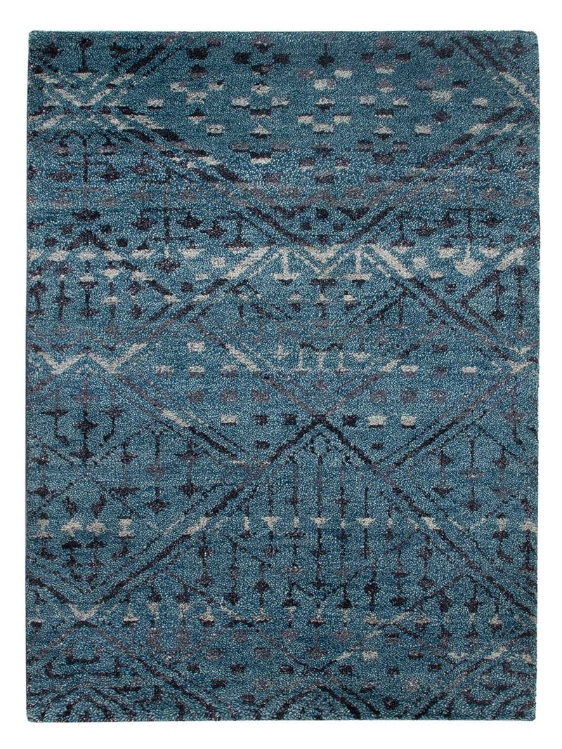 Gabbeh Teppich - Indus - 90 x 60 cm - petrolblau