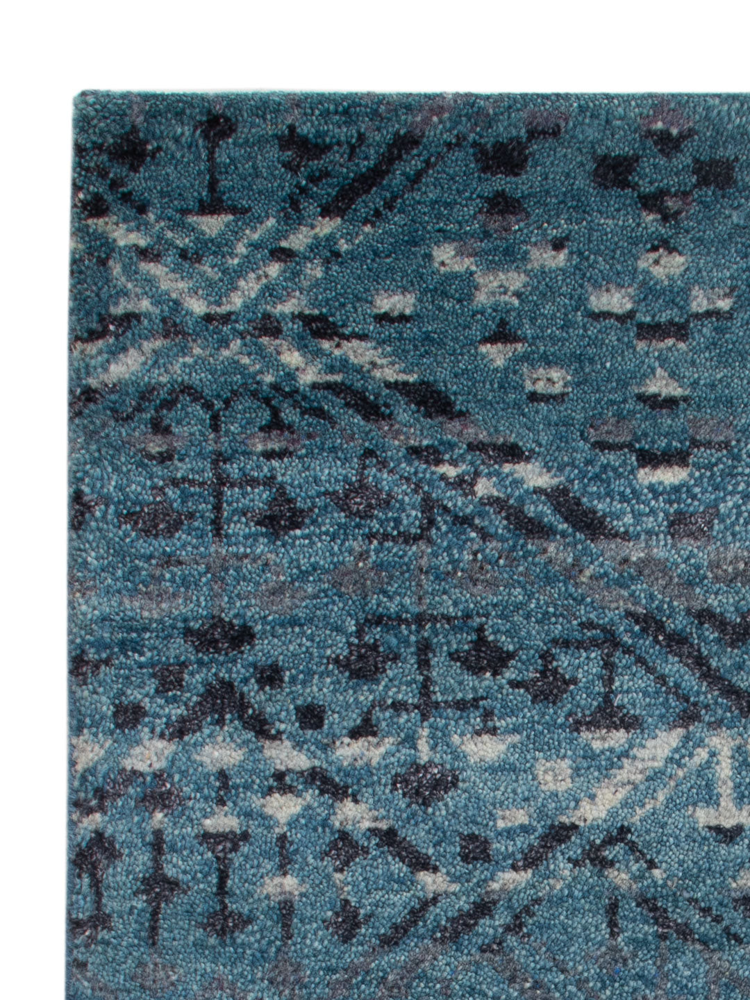 Gabbeh Teppich - Indus - 90 x 60 cm - petrolblau