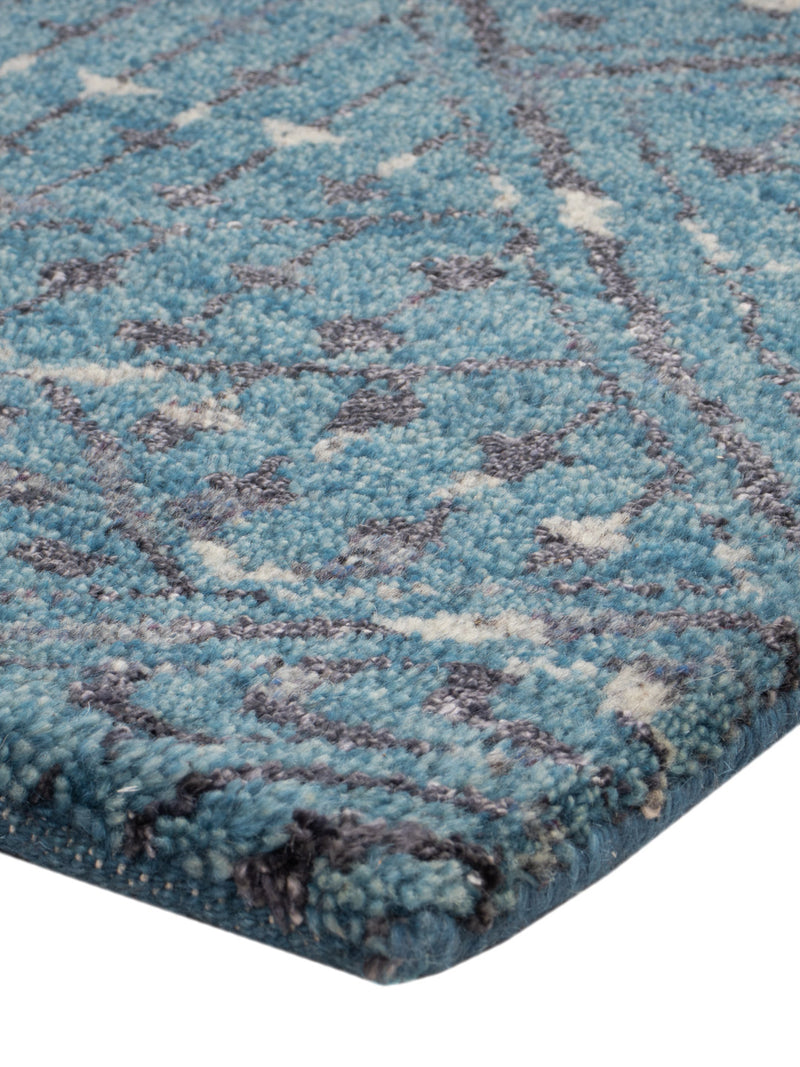 Gabbeh Teppich - Indus - 90 x 60 cm - petrolblau