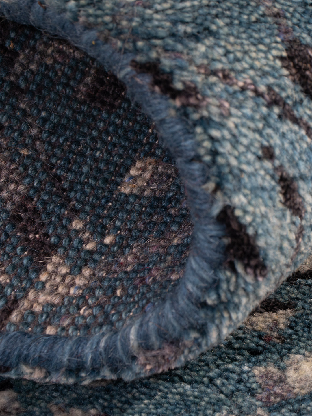 Gabbeh Teppich - Indus - 90 x 60 cm - petrolblau