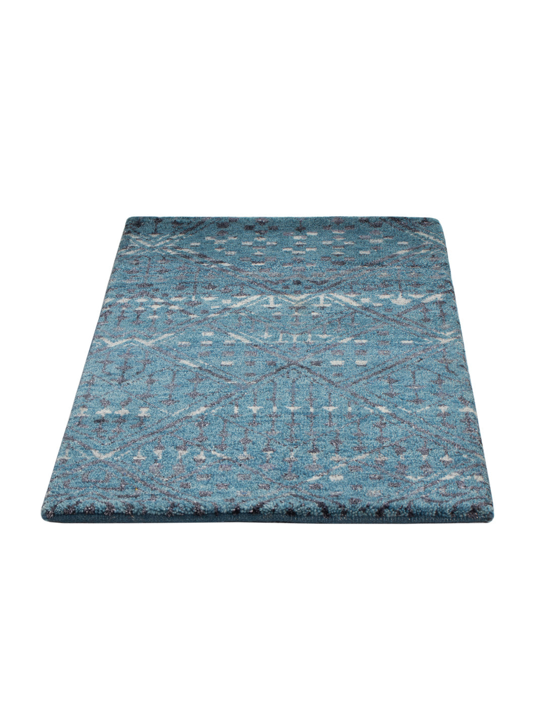 Gabbeh Teppich - Indus - 90 x 60 cm - petrolblau
