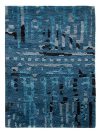 Gabbeh Teppich - Indus - 90 x 60 cm - blau
