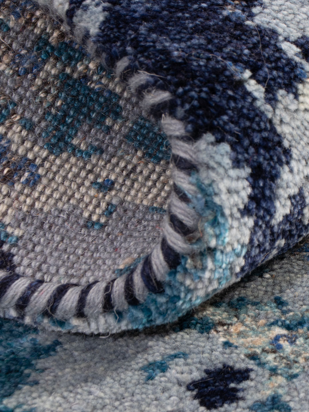 Gabbeh Teppich - Indus - 90 x 60 cm - blau