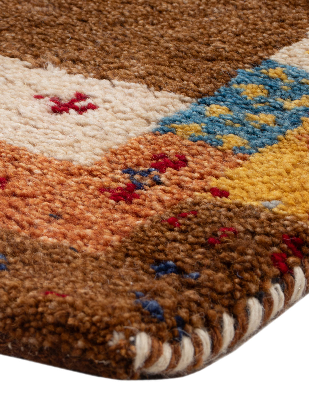 Gabbeh tapijt - Indus - 90 x 60 cm - karamel