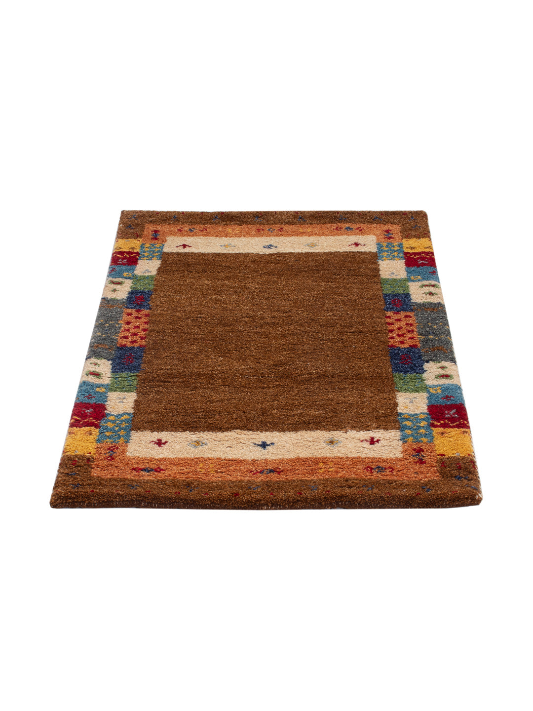 Gabbeh tapijt - Indus - 90 x 60 cm - karamel