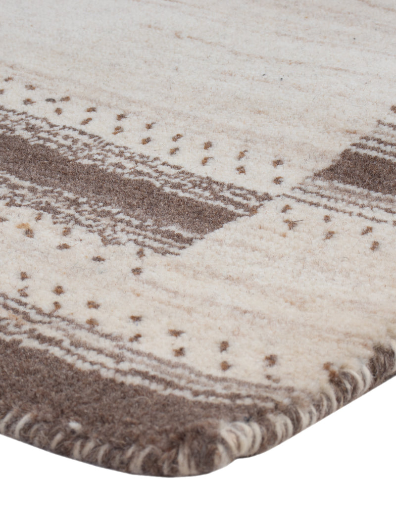Gabbeh Tapijt - Loribaft Softy - 90 x 60 cm - karamel