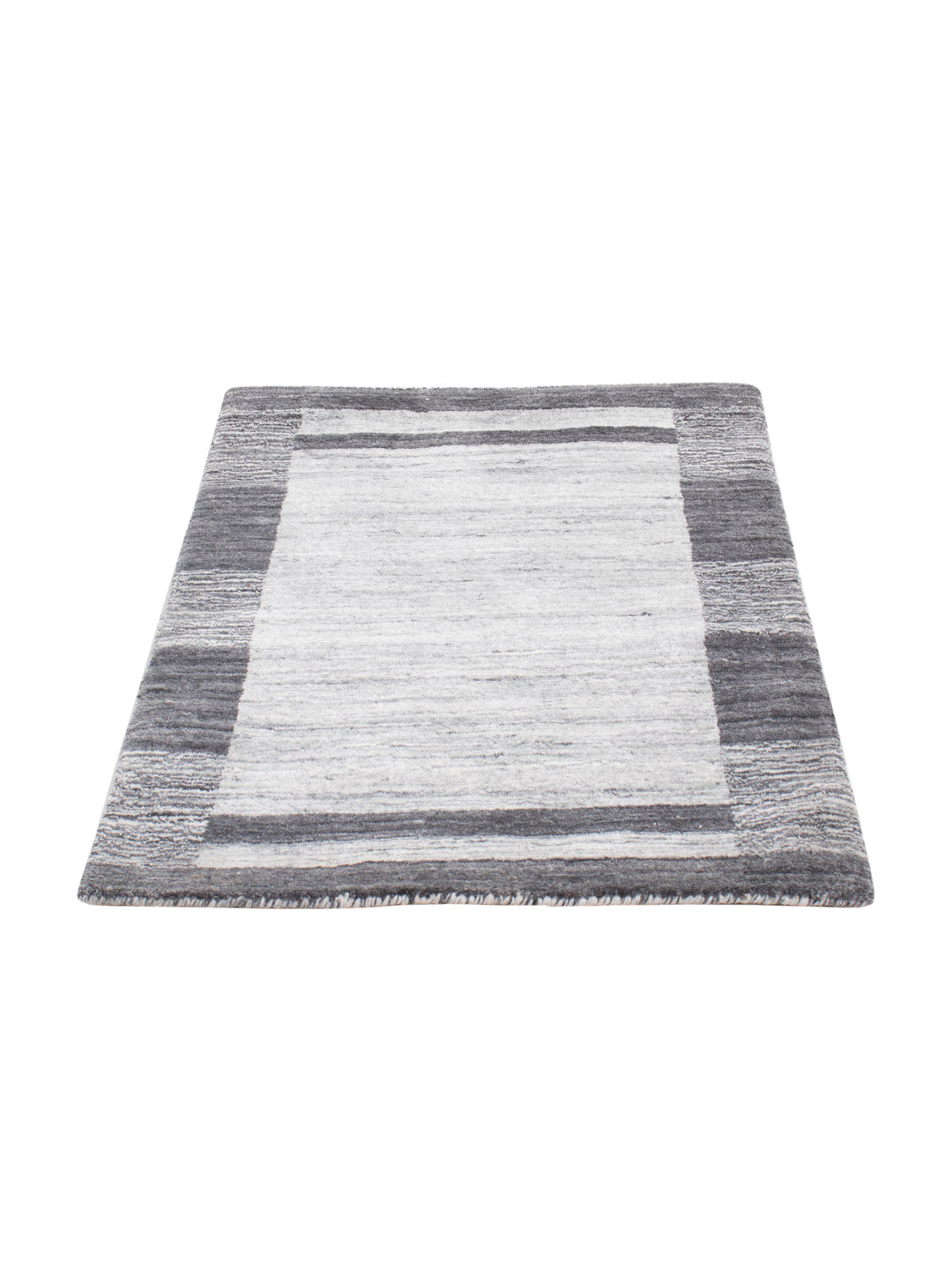 Gabbeh Teppich - Loribaft Softy - 90 x 60 cm - hellgrau