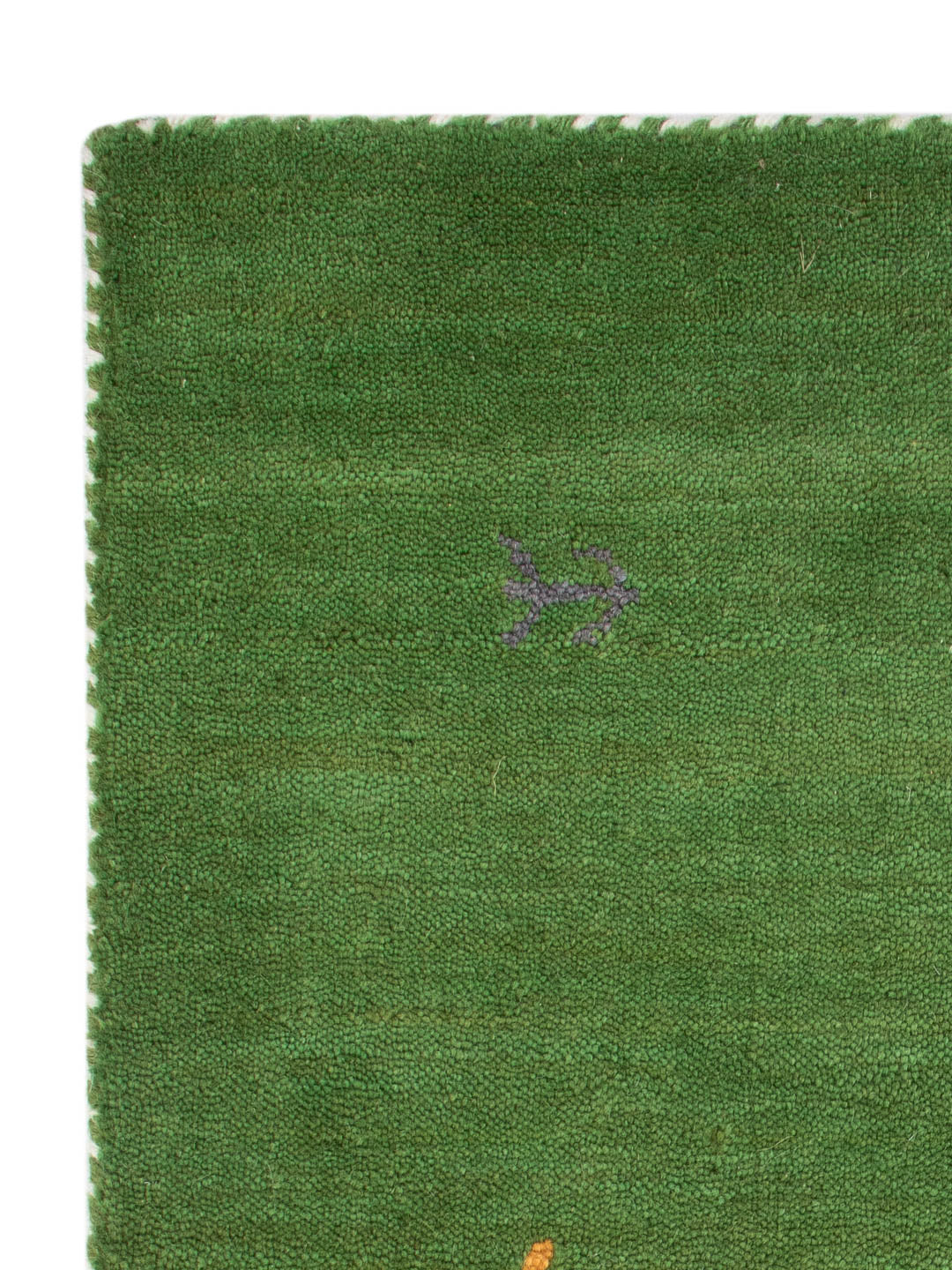 Gabbeh Teppich - Loribaft Softy - 90 x 60 cm - grün