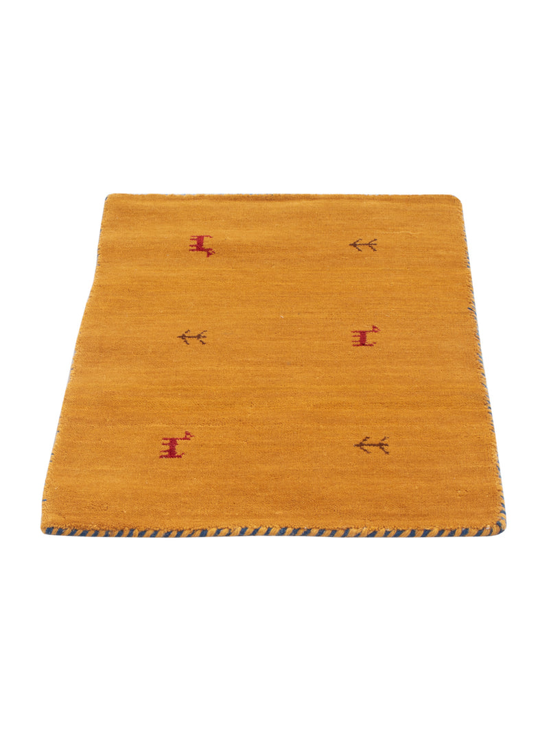 Gabbeh Tapijt - Loribaft Softy - 90 x 60 cm - karamel