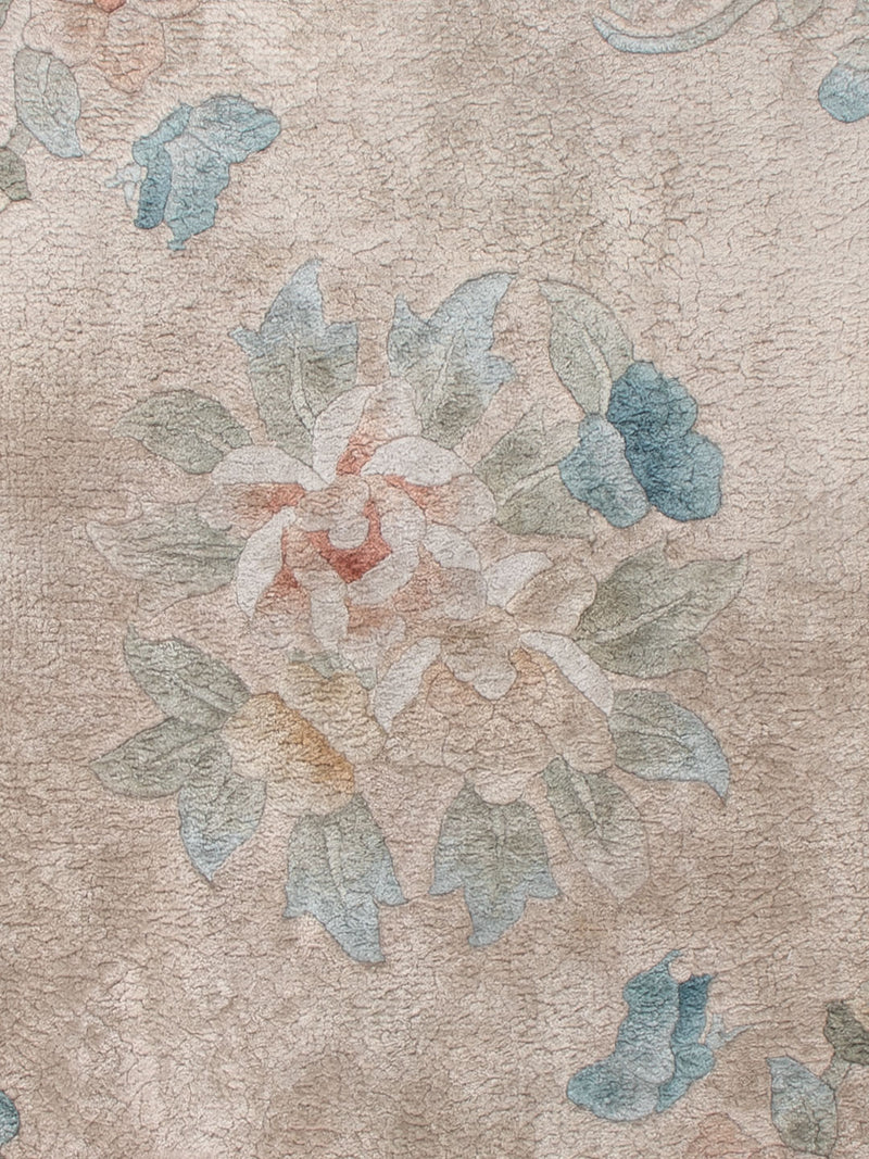 Zijden tapijt - China zijde - 90 x 60 cm - karamel