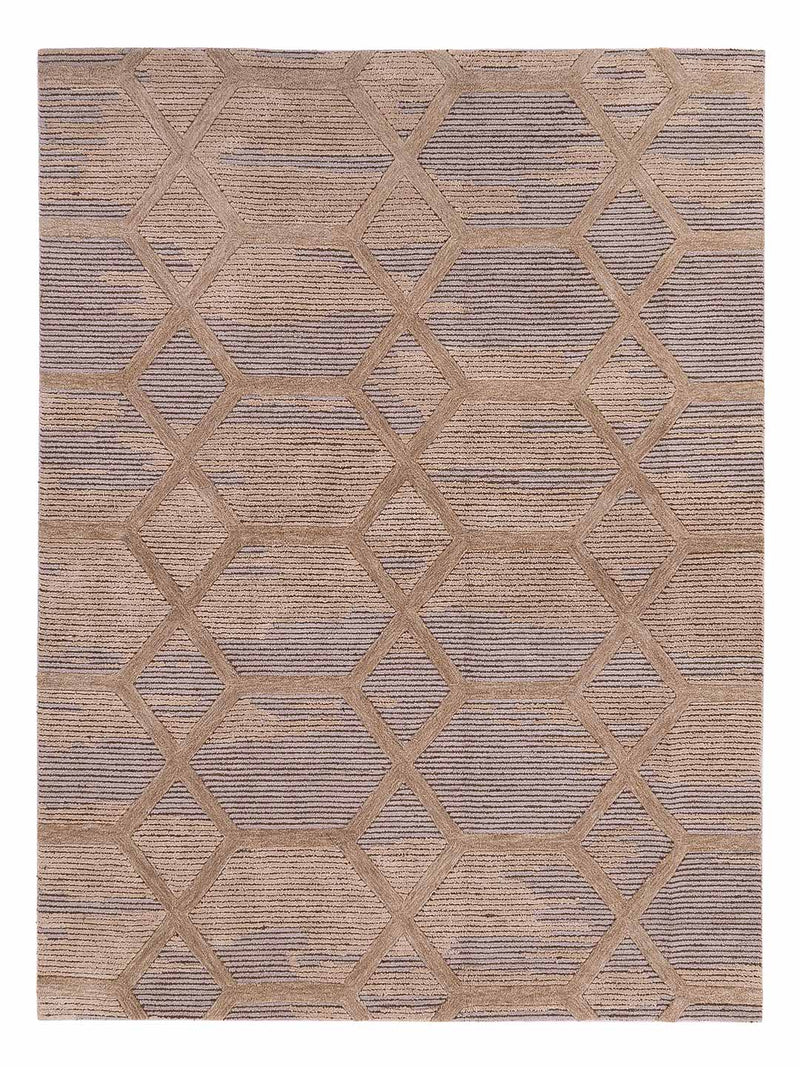 Designer Teppich - 290 x 230 cm - hellbeige